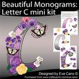 Beautiful Monograms: Letter C Mini Kit