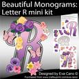Beautiful Monograms: Letter R Mini Kit