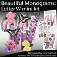 Beautiful Monograms: Letter W Mini Kit