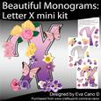 Beautiful Monograms: Letter x Mini Kit
