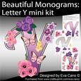 Beautiful Monograms: Letter Y Mini Kit