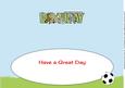 Donkeys Playing Football Birthday Large Dl Insert