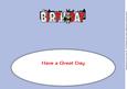 Bat Donkey Birthday Large Dl Insert