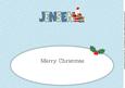 Santa with Rudolf Jensen Large Dl Insert