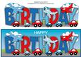 Little Cars & Planes Birthday Large Dl