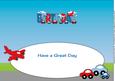 Little Cars & Planes Birthday Large Dl Insert