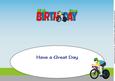 Cyclist Birthday Large Dl Insert