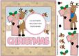 Add Your Photo 1st Christmas 8x8 with Reindeer