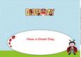 Cute Ladybirds Birthday Large Dl Insert