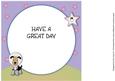 Insert for Space Girl and Dog 8x8 Quick Card