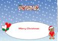 Romantic Christmas Teddies Christmas Large Dl Insert