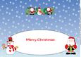 Santas & Snowman Chloe Large Dl Insert