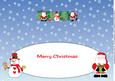 Santas & Snowman Ashley Large Dl Insert
