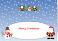 Santas & Snowman Leticia Large Dl Insert