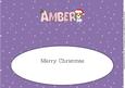 Christmas Kosmo the Dog Amber Large Dl Insert