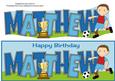 Footballer in Wine & Blue Matthew Large Dl