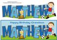Footballer in Wine & Blue Matthew (grandson) Large Dl