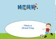 Footballer in Wine & Blue Matthew Large Dl Insert