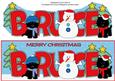 Christmas Jazz Dogs & Snowman Bruce Large Dl