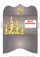 Buttons Christmas Trees Money Wallet Grey