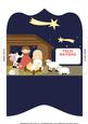 Nativity Scene Money Wallet Feliz Navidad
