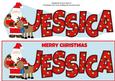 Santa with Rudolf Jessica Large Dl