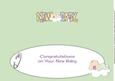 Cute Baby on Cloud New Baby Large Dl Insert