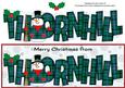 Merry Christmas from Thornhill Snowman Large Dl