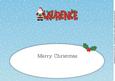 Santa with Present Laurence Large Dl Insert
