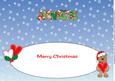 Romantic Christmas Teddies Angie Large Dl Insert