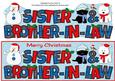 Jazz Dogs & Snowman Sister & Brother-in-law Large Dl