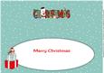 Bagpiper White Jazz the Dog Christmas Large Dl Insert