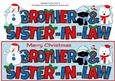 Jazz Dogs & Snowman Brother & Sister-in-law Large Dl