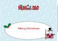 Snowman Mum & Dad Large Dl Insert