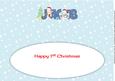 First Christmas Bunny Rabbits Jacob Large Dl Insert