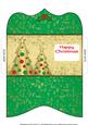 Buttons Christmas Trees Ii Money Wallet Green