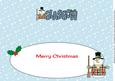 Merry Christmas from Glasgow Snowman Large Dl Insert