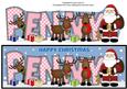 Santa and His Reindeers Penny Large Dl