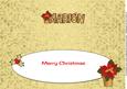 Red Poinsettia Marion Large Dl Insert