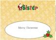 Santa in Coat Sister Large Dl Insert