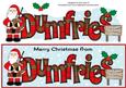 Merry Christmas from Dumfries with Sign Large Dl