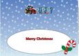 Red Christmas Tractor Rupert Large Dl Insert