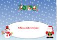 Santas & Snowman Johny Large Dl Insert