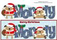 Christmas Henry the Dog Monty Large Dl