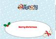 Christmas Henry the Dog Monty Large Dl Insert