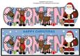 Santa and His Reindeers Carmen Large Dl