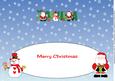 Santas & Snowman Joshua Large Dl Insert