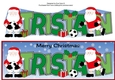 Footballer Santa in Red Tristan Large Dl