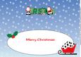 Footballer Santa in Red Tristan Large Dl Insert