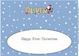 1st Xmas Skating Santa Oliver Large Dl Insert